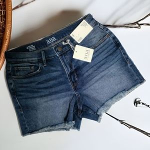 a.n.a. high rise denim shorts